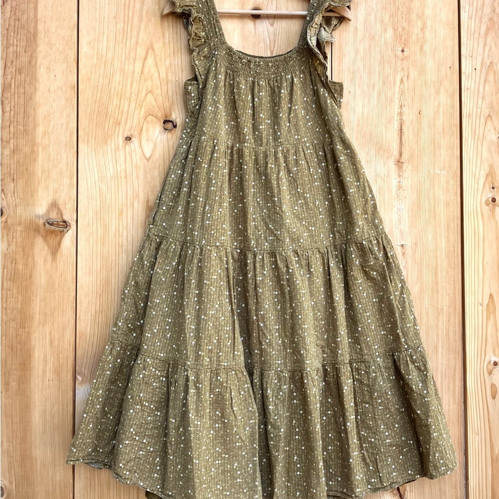 Madewell Ruffle Tiered Sleeveless Dress Sz Small - Picture 6 of 7
